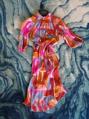 Colorblock Midi Dress - Multicolor